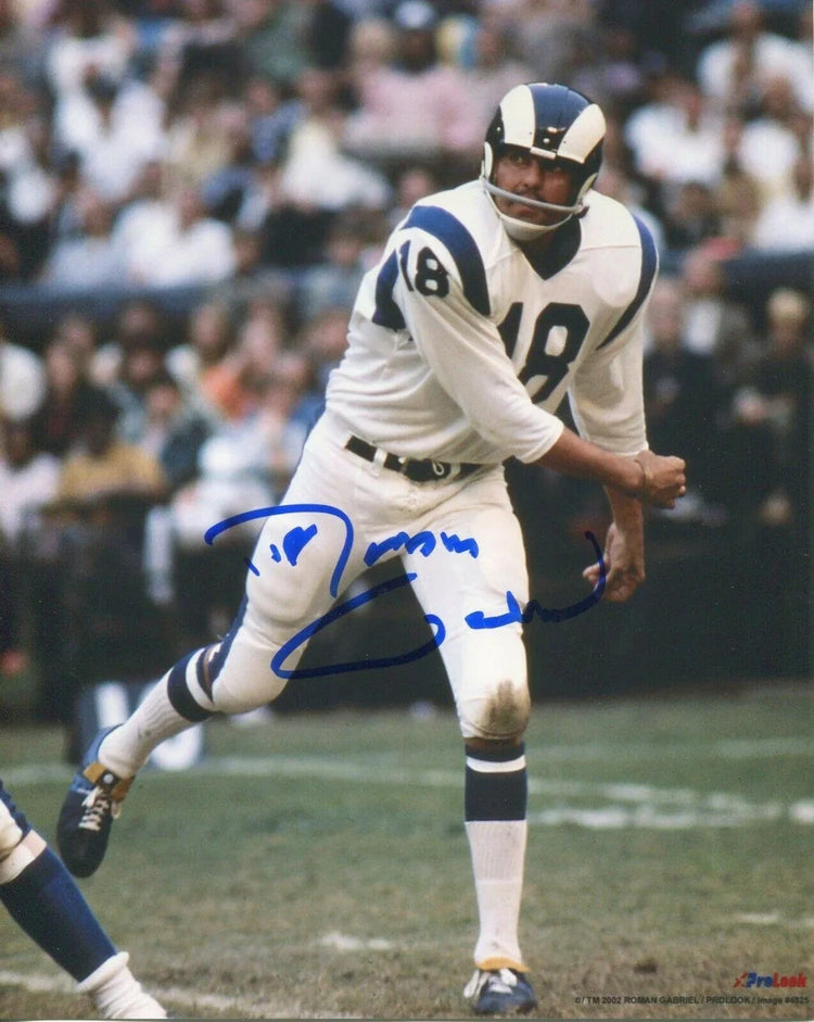 Roman Gabriel autographed Los Angeles Rams 8x10 photo - AutographsForSale.com