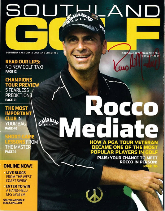 Rocco Mediate autographed 2009 Southland golf magazine - AutographsForSale.com