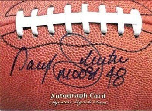 Daryl Johnston autographed Signature Legends football card inscribed Moose - AutographsForSale.com