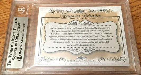 Al MacInnis 2014 Leaf Masterpiece Cut Signature certified signed card 1/1 JSA Calgary Flames St Louis Blues - AutographsForSale.com