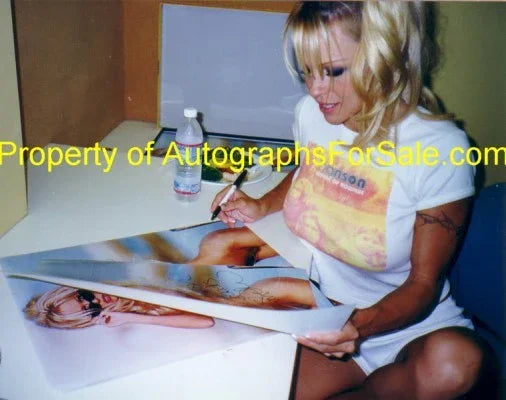 Pamela Anderson autographed Barb Wire 16x20 poster size movie photo JSA - AutographsForSale.com