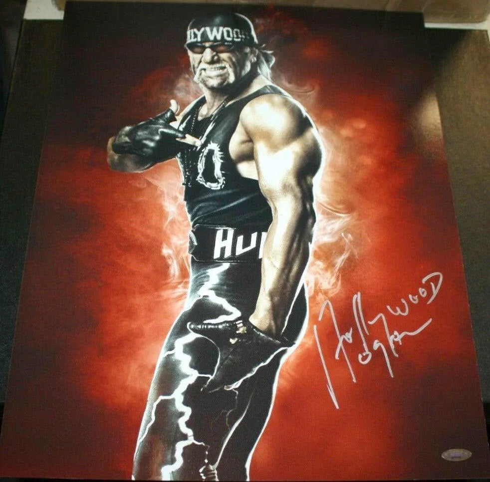 Hollywood Hulk Hogan autographed 16x20 poster Size photo Tristar - AutographsForSale.com