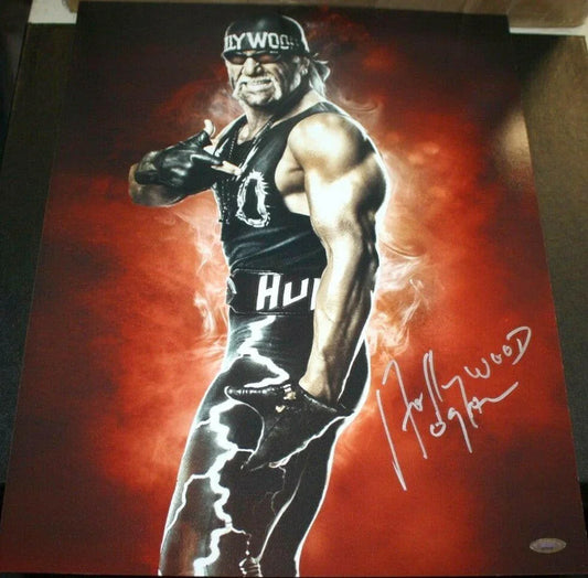 Hollywood (Hulk) Hogan autographed 16x20 poster size photo (TriStar) - AutographsForSale.com