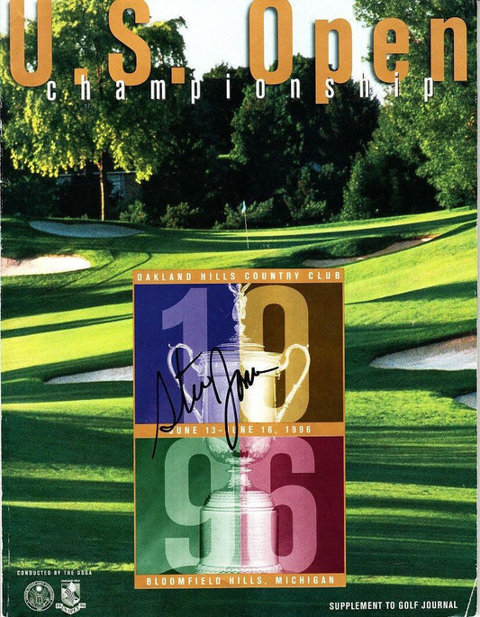 Steve Jones autographed 1996 US Open golf program - AutographsForSale.com