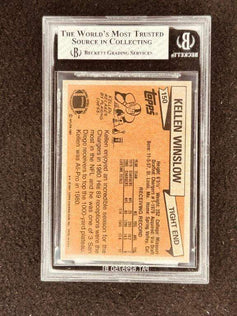 Kellen Winslow San Diego Chargers 1981 Topps Rookie Card RC Graded BGS 7.5 - AutographsForSale.com