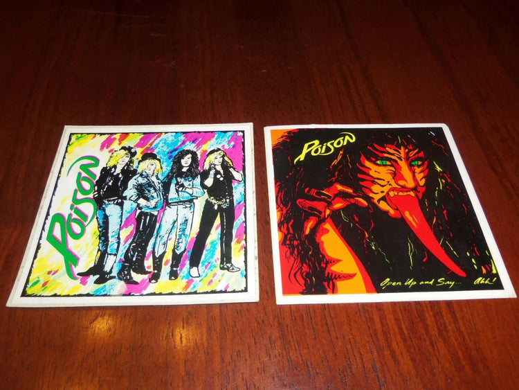 Poison 2 4x4 decals stickers (Open Up & Say. . . Ahh!) - AutographsForSale.com