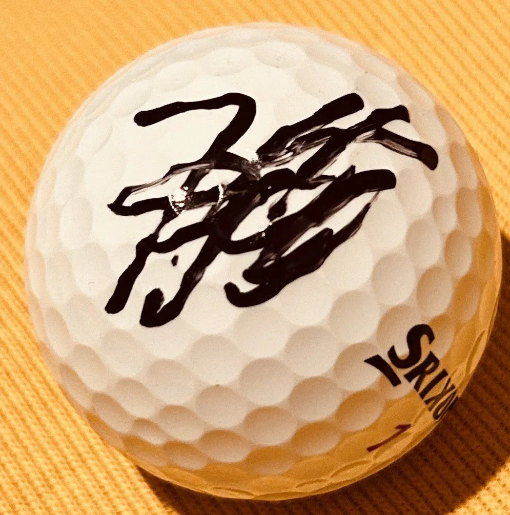 Hideki Matsuyama signed 2018 Farmers Insurance Open tournament Used Srixon golf ball JSA - AutographsForSale.com