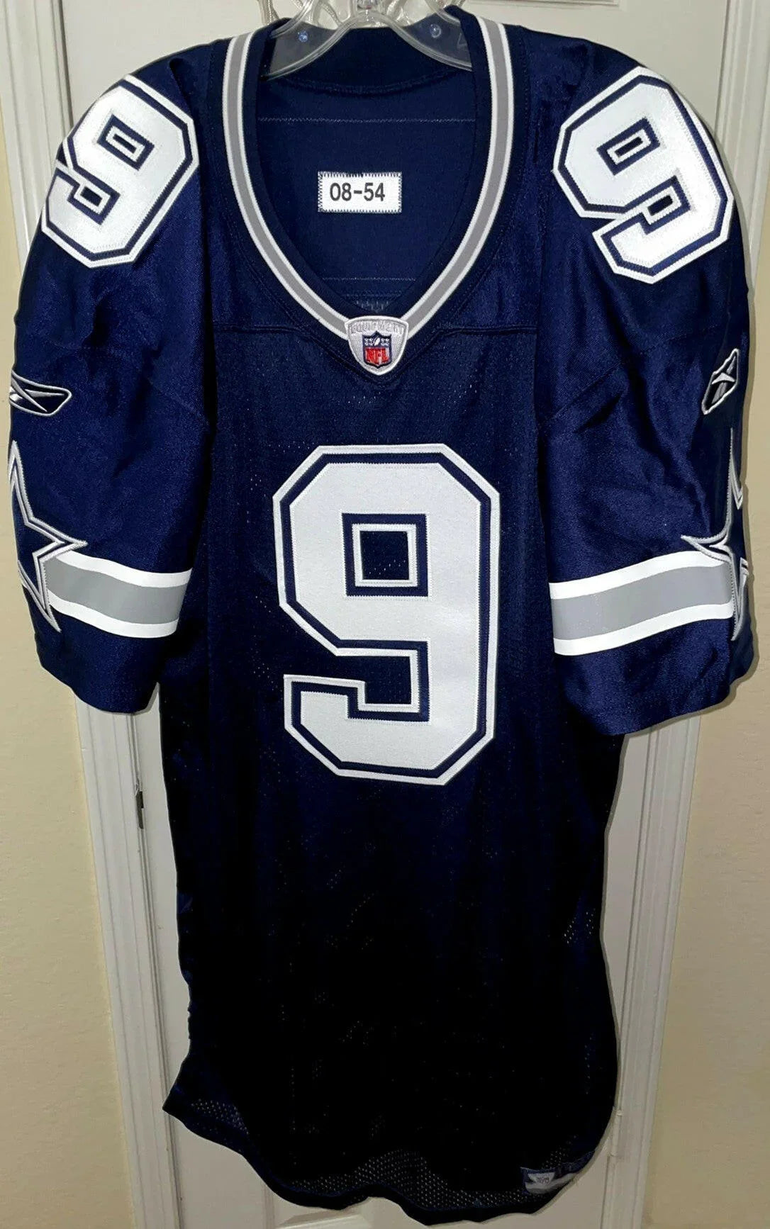Tony Romo Dallas Cowboys 2008 Reebok team issued blue jersey - AutographsForSale.com