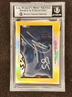 LaDainian Tomlinson Antonio Gates 2014 Leaf Masterpiece Cut Signature card 1/1 JSA Chargers - AutographsForSale.com