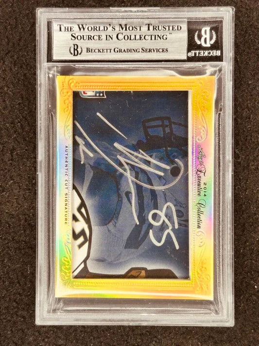 LaDainian Tomlinson & Antonio Gates 2014 Leaf Masterpiece Cut Signature certified signed card 1/1 JSA Chargers - AutographsForSale.com