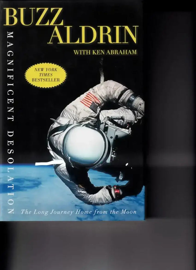 Buzz Aldrin signed Apollo 11 Magnificent Desolation book JSA - AutographsForSale.com