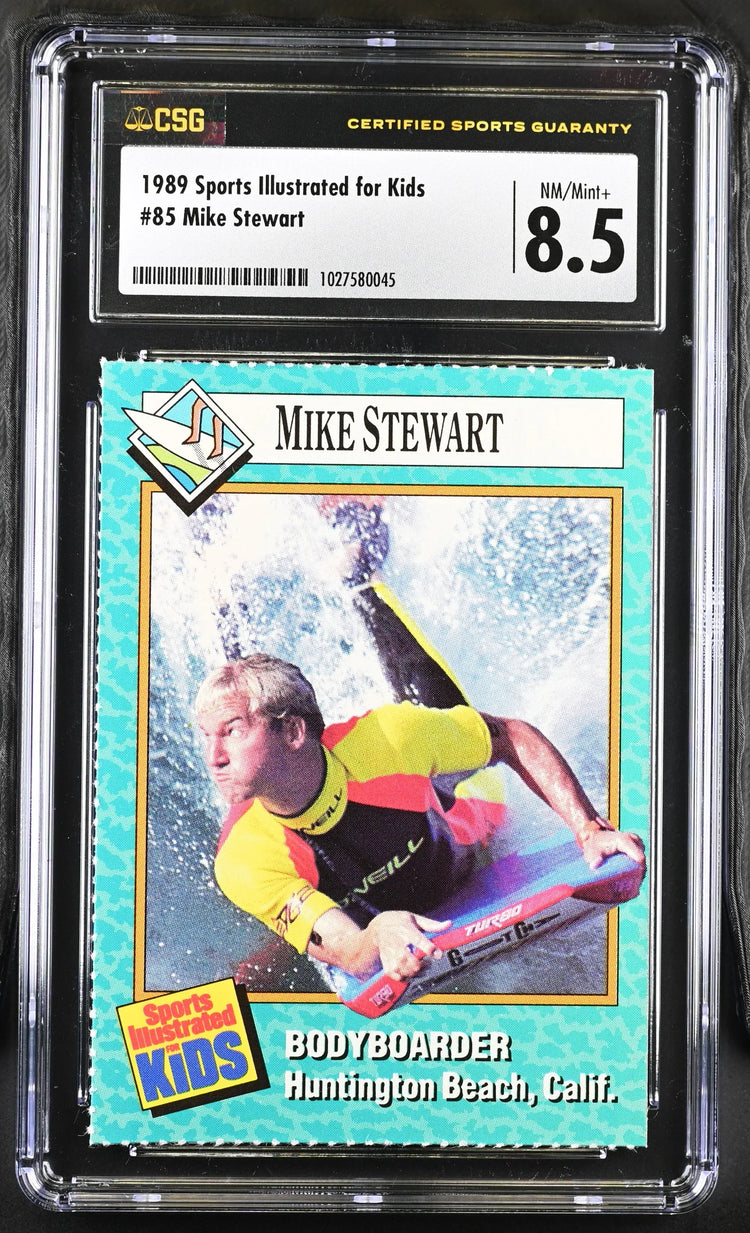 Mike Stewart 1989 SI for Kids bodyboarding RC CSG 8.5 - AutographsForSale.com
