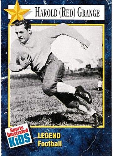 Red Grange 1991 SI for Kids Legends football card - AutographsForSale.com