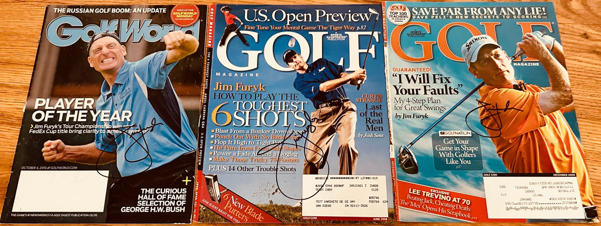 3 Jim Furyk signed golf magazines covers 2003 US Open winner - AutographsForSale.com