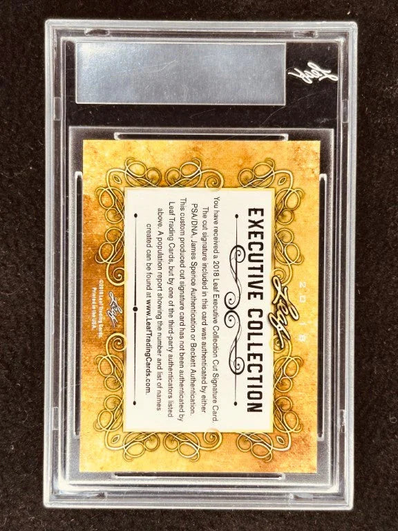 Nick Faldo 2018 Leaf Masterpiece Cut Signature certified signed card 1/1 JSA Masters - AutographsForSale.com