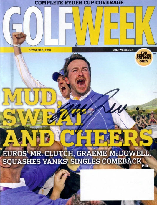 Graeme McDowell signed 2010 Ryder Cup win Golfweek issue - AutographsForSale.com