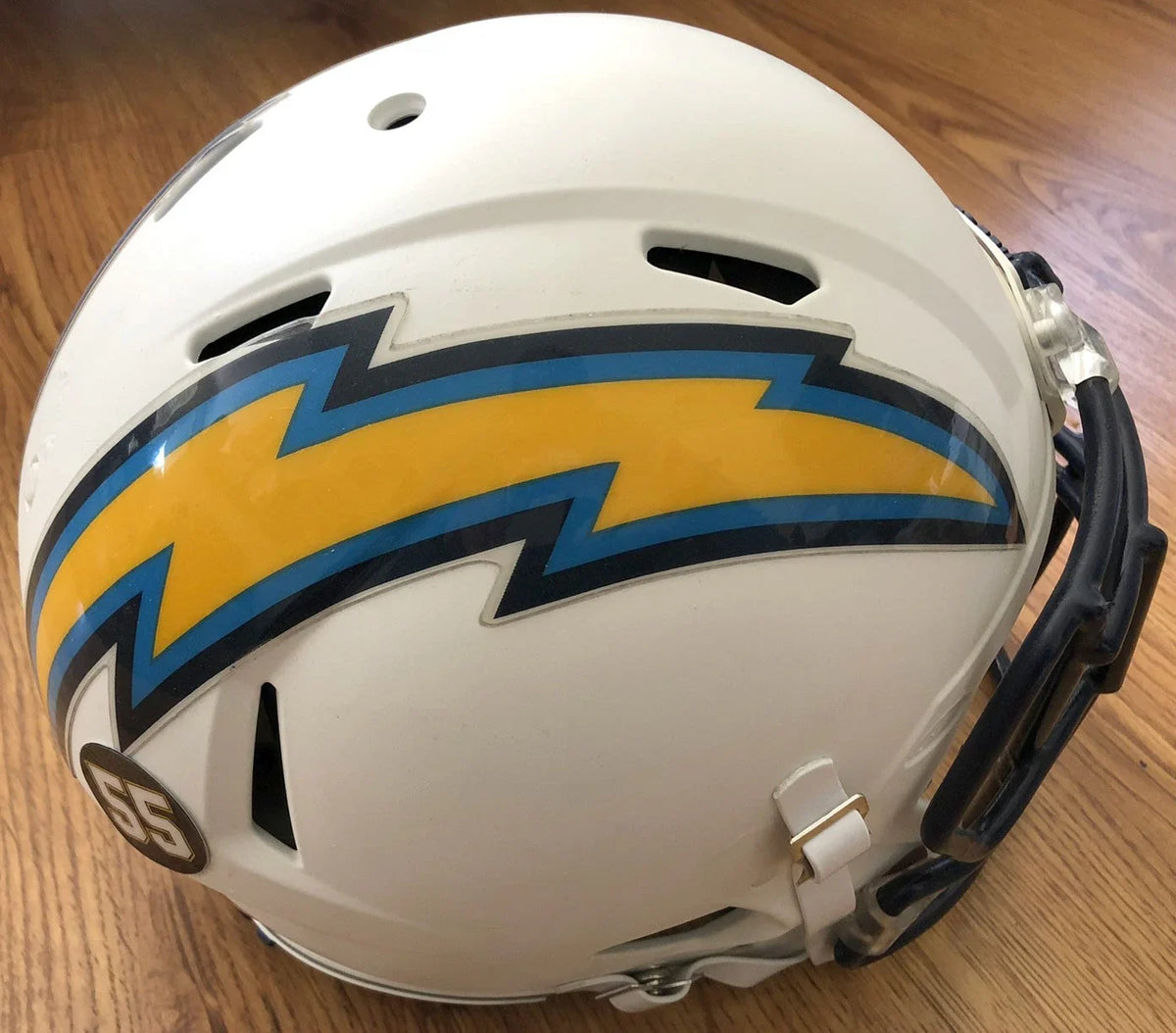 Philip Rivers San Diego Chargers 2012 Full Size Custom Speed game model Helmet - AutographsForSale.com