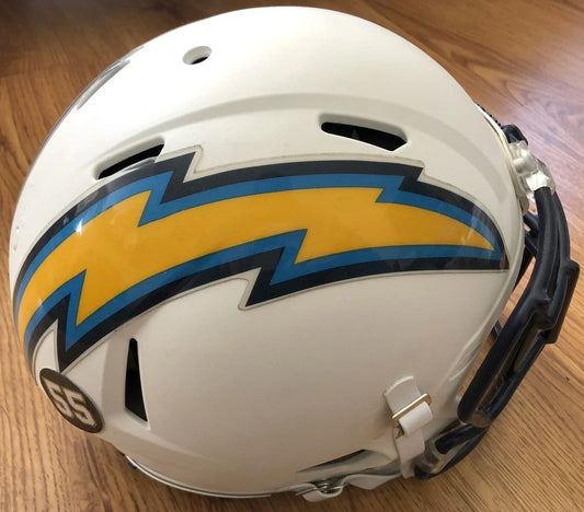 Philip Rivers San Diego Chargers 2012 Full Size Custom Speed game model Helmet - AutographsForSale.com