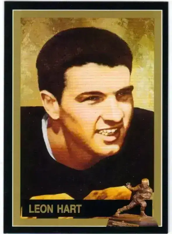 Leon Hart Notre Dame 1949 Heisman Trophy winner card