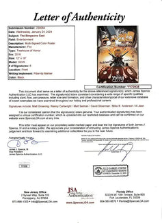 Simpsons signed & doodled 2016 SDCC poster (Matt Groening Nancy Cartwright) JSA - AutographsForSale.com