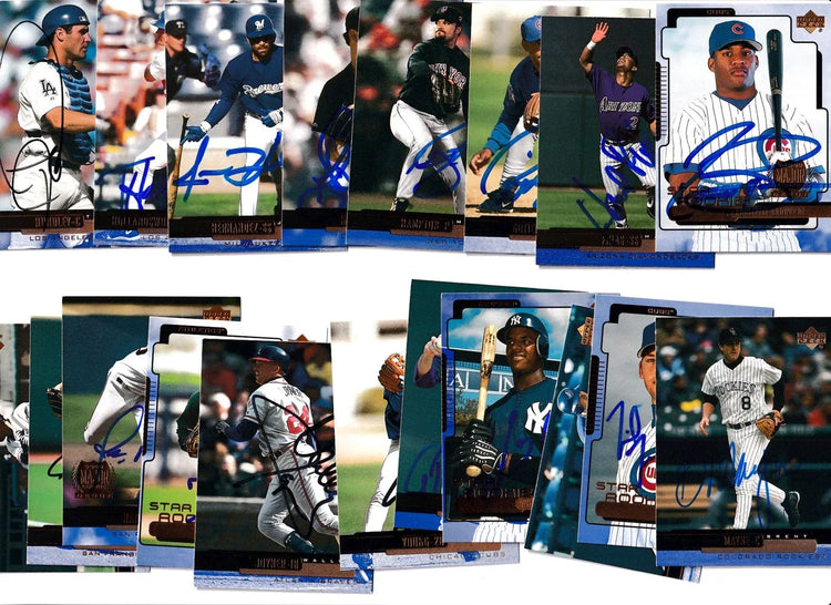 19 signed 2000 Upper Deck cards Mike Hampton Wally Joyner Joe Nathan Greg Vaughn - AutographsForSale.com