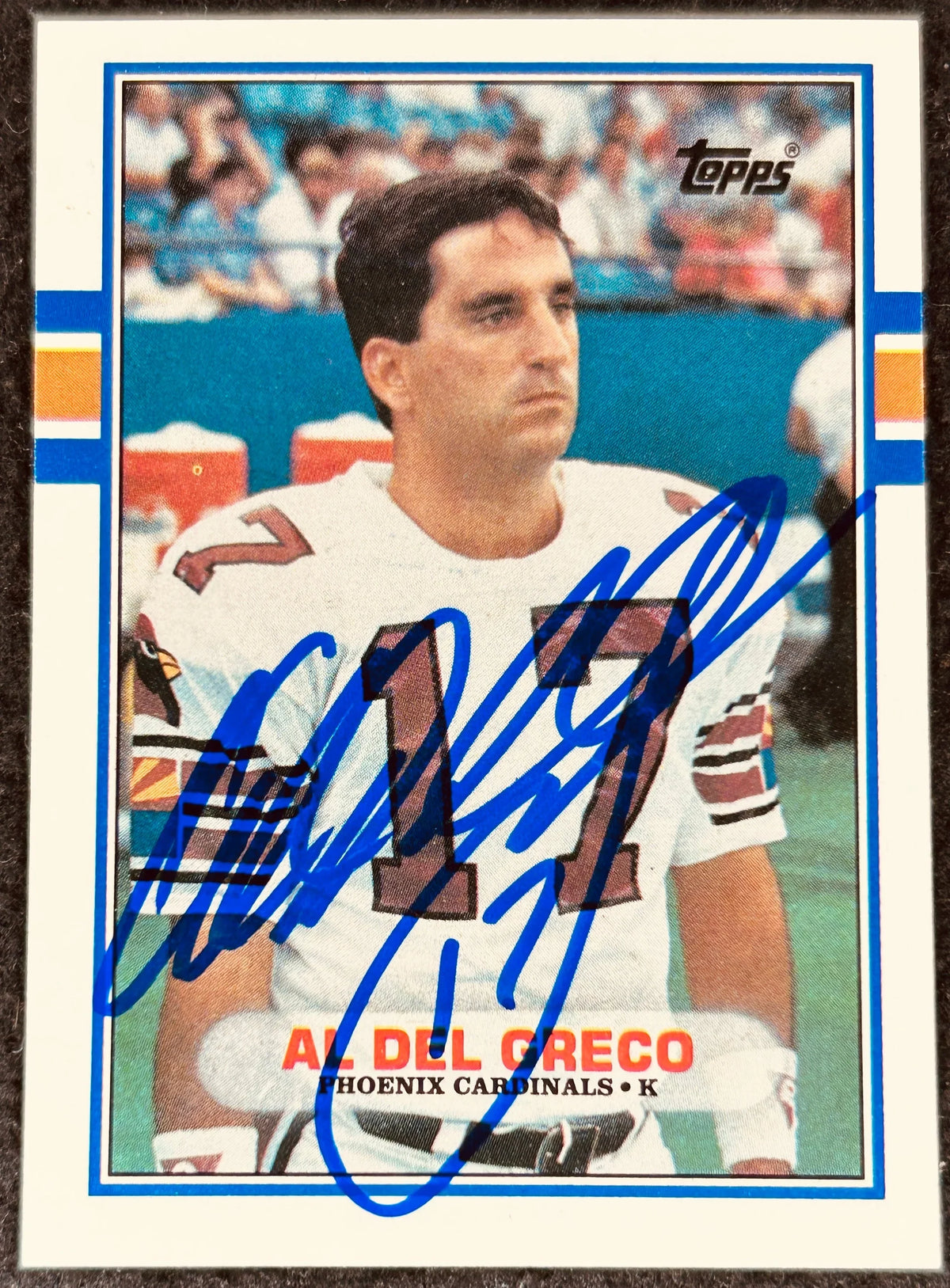 Al Del Greco autographed Arizona Cardinals 1989 Topps Traded card - AutographsForSale.com