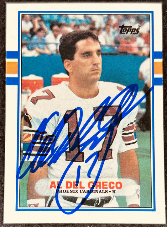 Al Del Greco autographed Arizona Cardinals 1989 Topps Traded card - AutographsForSale.com