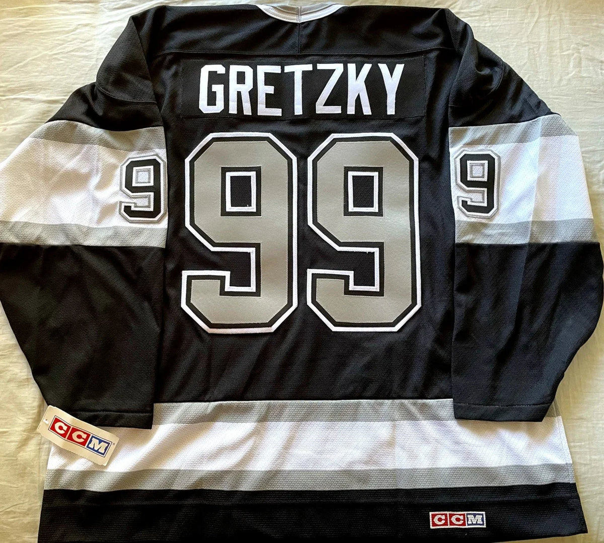 Wayne Gretzky LA Kings 1993 Stanley Cup Finals CCM jersey - AutographsForSale.com