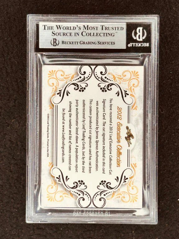 Bob Cousy 2012 Leaf Masterpiece Cut Signature certified signed card 1/1 JSA Celtics - AutographsForSale.com