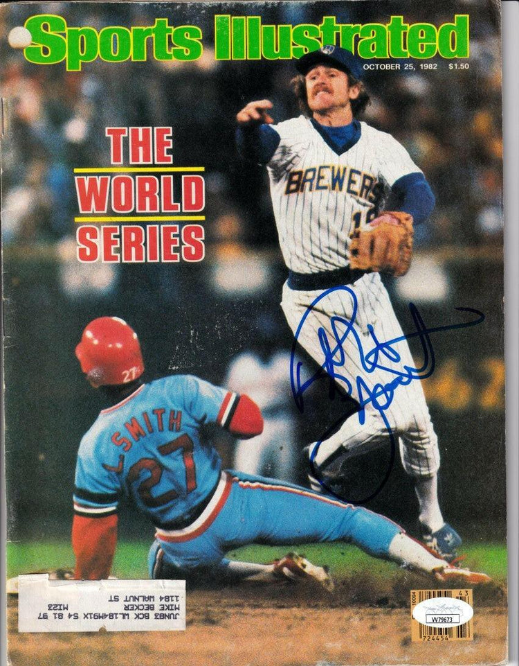 Robin Yount signed Brewers 1982 Sports Illustrated magazine JSA - AutographsForSale.com