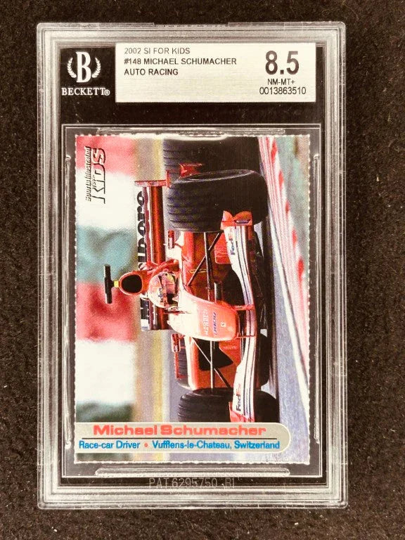 Michael Schumacher 2002 SI for Kids racing card BGS 8.5 - AutographsForSale.com