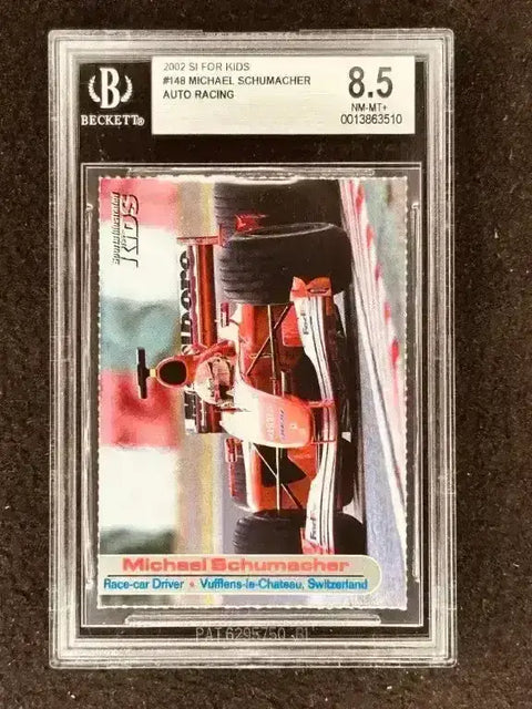 Michael Schumacher 2002 SI for Kids racing card BGS 8.5 - AutographsForSale.com