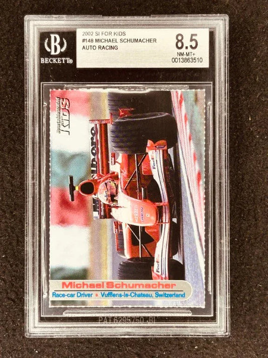 Michael Schumacher 2002 SI for Kids racing card BGS 8.5 - AutographsForSale.com