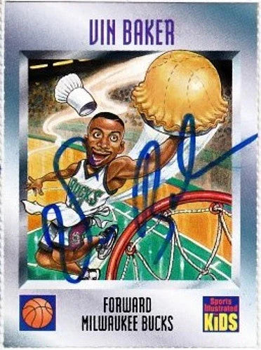 Vin Baker autographed Milwaukee Bucks 1995 SI for Kids card - AutographsForSale.com