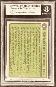 Hank Aaron Atlanta Braves 1974 Topps Special card #4 BGS graded 5.5 - AutographsForSale.com