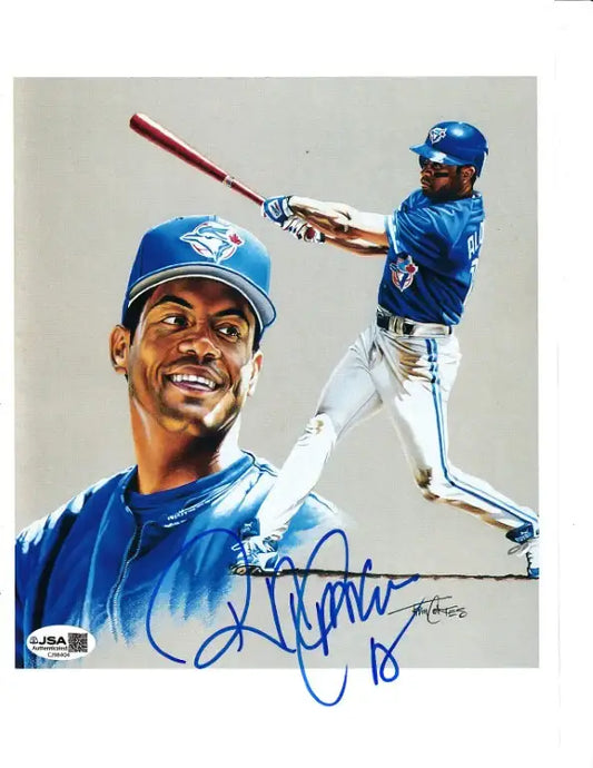 Roberto Alomar autographed Blue Jays 8x10 art print JSA - AutographsForSale.com