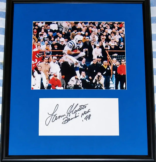 Lance Alworth autograph framed w/ SD Chargers 8x10 photo JSA - AutographsForSale.com