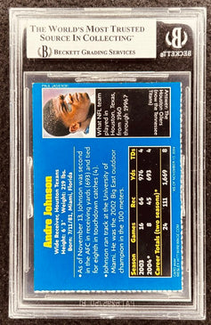 Andre Johnson signed Texans 2004 SI for Kids card BAS slab - AutographsForSale.com