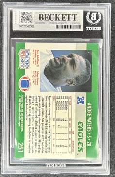 Andre Waters signed Philadelphia Eagles 1990 Pro Set card BAS slab - AutographsForSale.com