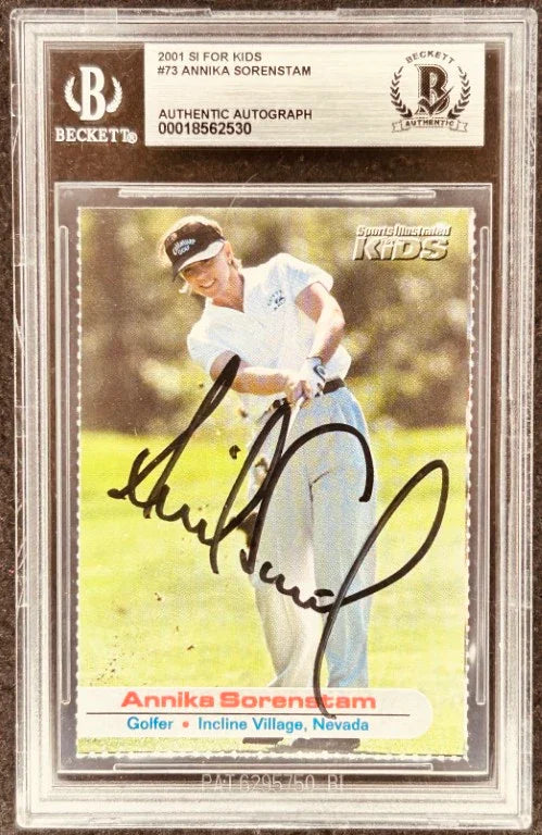 Annika Sorenstam autographed 2001 Sports Illustrated For Kids LPGA golf card BAS - AutographsForSale.com