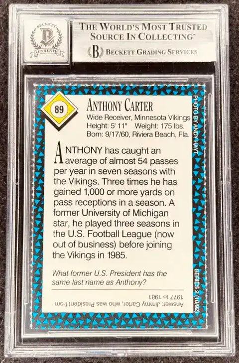 AnthonyCarter1992SIK_2 - AutographsForSale.com