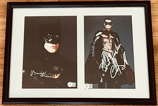 Val Kilmer Chris O'Donnell signed Batman Forever 8x10 photos framed BAS - AutographsForSale.com