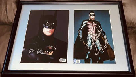 Val Kilmer Chris O'Donnell signed Batman Forever 8x10 photos framed BAS - AutographsForSale.com