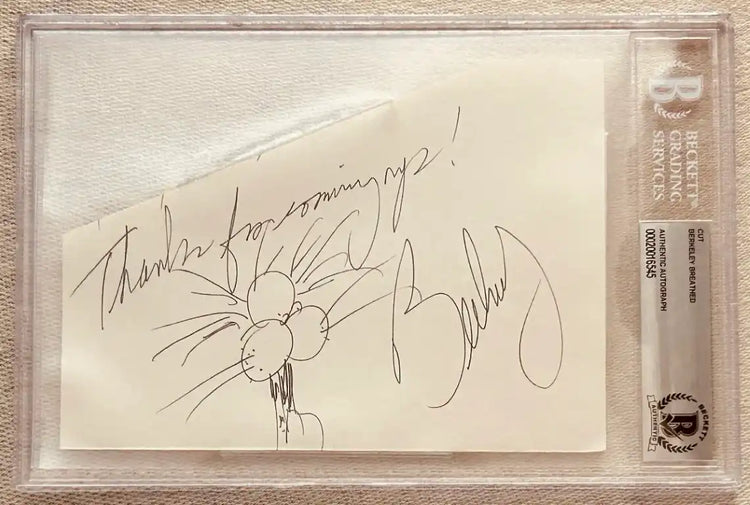 BerkeBreathedCutBillBAS - AutographsForSale.com