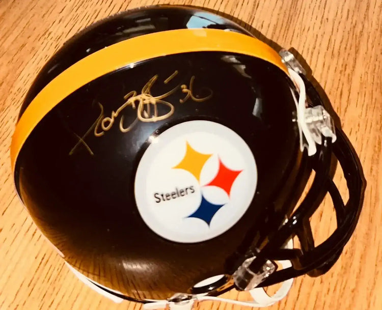 Jerome Bettis signed Steelers Super Bowl 40 Champions mini helmet JSA - AutographsForSale.com