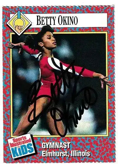 Betty-Okino-autographed-SI-for-Kids-card_a8f692ed-dbf0-4ff3-a132-fd90bd7dfecd - AutographsForSale.com