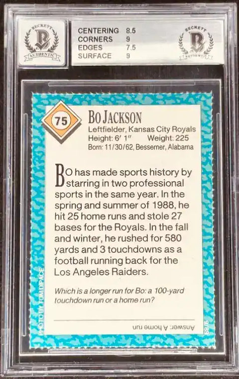 BoJackson1989SIKBAS_2 - AutographsForSale.com