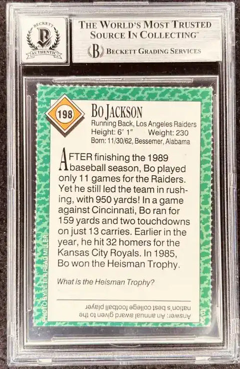 BoJackson1990SIK_2 - AutographsForSale.com