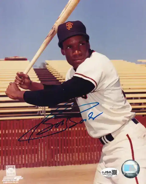 BobbyBondsGiants8x10JSA - AutographsForSale.com