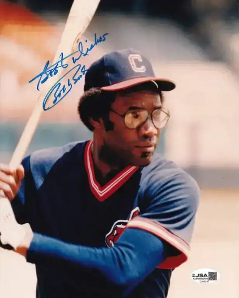 BobbyBondsIndians8x10JSA - AutographsForSale.com